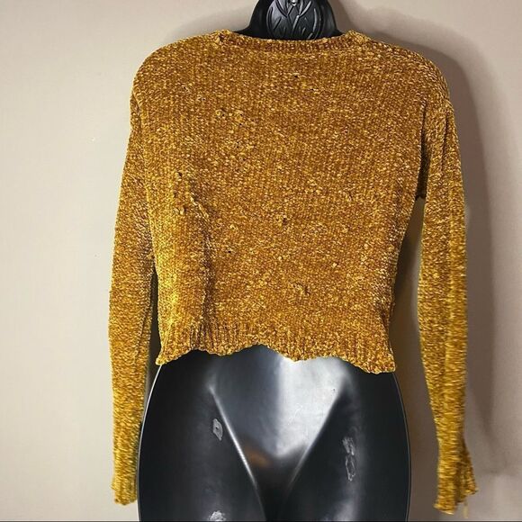 love on a hanger distressed orange comfy sweater - Picture 8 of 12